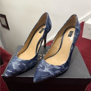 GILI Blue Camouflage Women's Heels